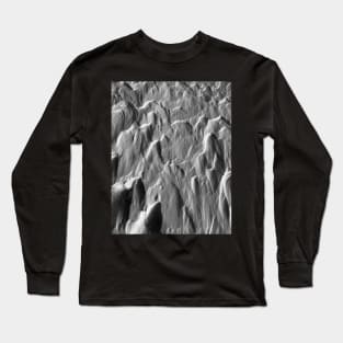 Snowy ridges, icy textures Long Sleeve T-Shirt